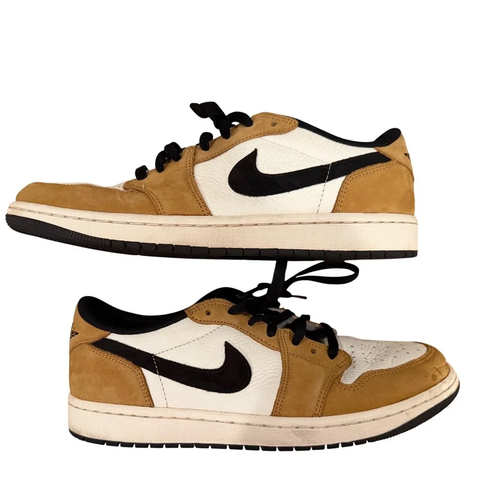 Nike Air Jordan 1 Low OG Rookie of the Year Gold Harvest Black White